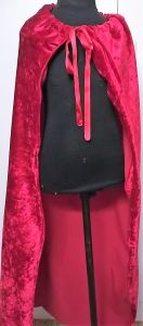 Kids Costumes to Hire - Red Velvet Cape  - CHILD